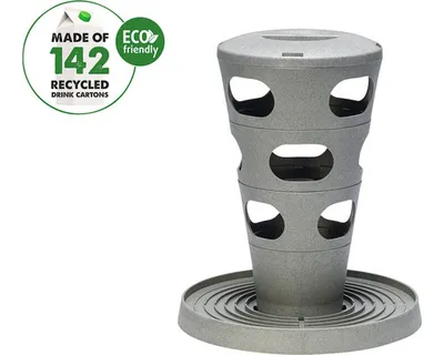Immagine prodotto di Torre di alimentazione per polli Beeztees 30x30x36 cm Grigio