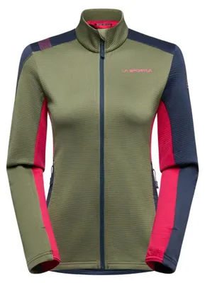 Image de Chill Thermal Jkt W, polaire de ski alpinisme, femme - La Sportiva, taille : M, couleur : E47B46-Cypress/Night Sky
