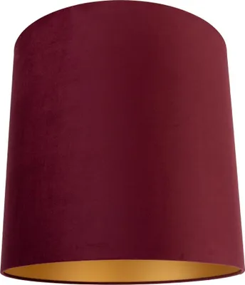 Produktbild von Samt Lampenschirm Rot 40 40 40 mit Goldener Innenseite