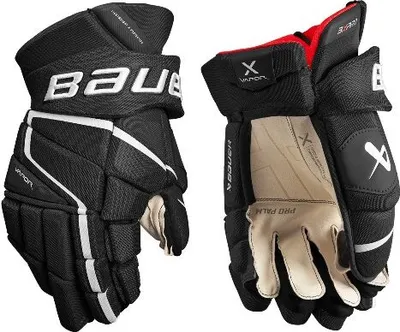 Produktbild von BAUER Vapor 3X Pro Handschuhe Intermediate, Größe:12 Zoll, Farbe:rot/weiß