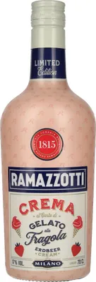 Image de Ramazzotti Crema al Gusto di Gelato alla Fragola Limited Edition 17% Vol. 0,7l