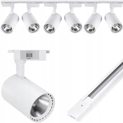 Produktbild von Decorya 6er LED-Schienenspot Set, 360° schwenkbar, Warmweiß
