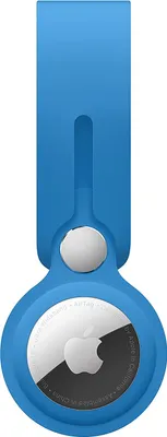 Image de Boucle en silicone pour l'Apple AirTag - Bleu Capri