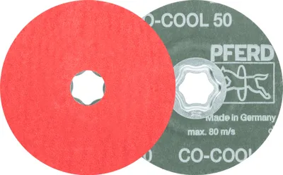 Produktbild von PFERD TOOLS COMBICLICK Keramikkorn Fiberscheibe Ø 115 mm CO-COOL50 für Edelstahl