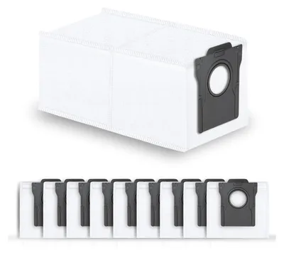 Produktbild von 10 Stück Staubbeutel für Dreame L10s Pro Ultra Heat, L10s Ultra Gen 2, X30/X40/X50 Ultra Complete, X40/X50 Master, Mova E30 Ultra / Z50 Ultra / V50 Ultra Staubsauger, 3,2L Ersatzbeutel Zubehör Beutel