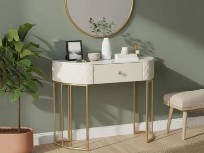 Image de Niccolo - Console, 100x40x75h cm Blanc, Poids supporté 20 kg