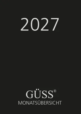 Produktbild von 2027 GÜSS Monatsübersicht Taschenkalender