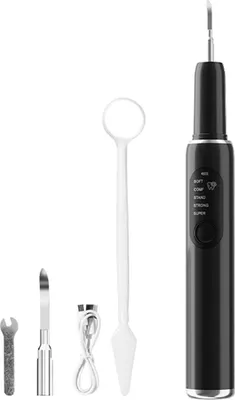 Produktbild von INF Elektrische Zahnbürste Set Zahnsteinentferner Set Schwarz