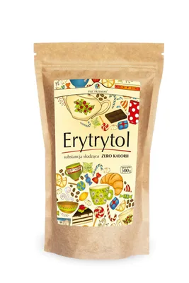 Obrázok produktu pre ERYTHRITOL 500 g (PAPIEROVÉ VRECKO) - PÄŤ PREMENENÍ