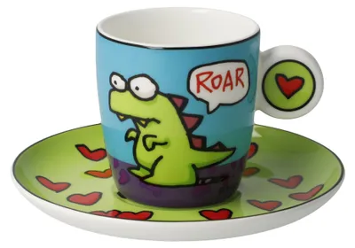 Produktbild von Goebel Espressotasse Ed Eck- Roar, Fine Bone China, Bunt, 100 ml, 67200211
