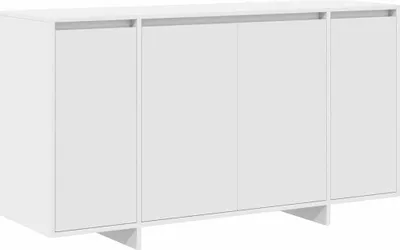 Image de Buffet Blanc 135 x 41 x 75 cm Bois d'ingénierie