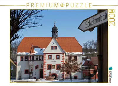Produktbild von CALVENDO Puzzle Rathaus im Luftkurort Rastenberg 2000 Teile Puzzle quer | 2000 Teile Lege-Größe 90x67cm Foto-Puzzle für glückliche Stunden