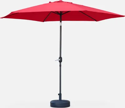 Produktbild von sweeek - Gerader runder Sonnenschirm Ø3m - Rot