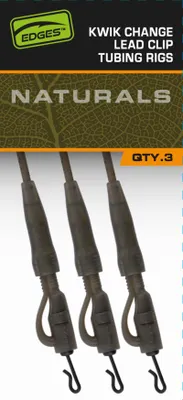 Produktbild von Fox Edges Kwik Change Lead Clip Tubing Rigs - 3 Karpfenrigs