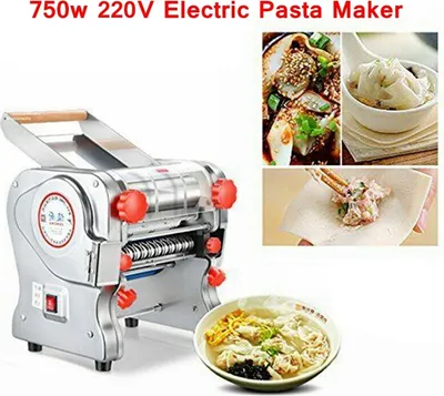 Produktbild von 750W Elektrische Nudelmaschine Automatische elektrische Nudelmaschine Nudelschneidemaschine Nudelpressmaschine für zu Hause, gewerblich
