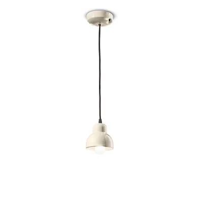 Image de Lustre Deco Vintage Berimbau Ceramic Cream 1 Light E14