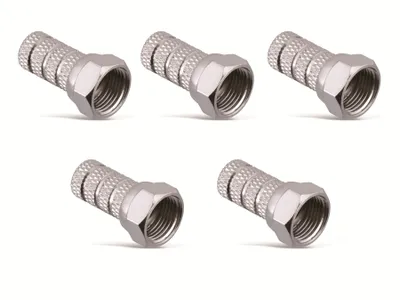 Produktbild von F-Stecker, 7,2mm, Aufdrehmontage, 5 Stück