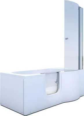 Produktbild von Seniorendusche und Badewanne mit Tür S12D-L-EC Dusche 170x85cm