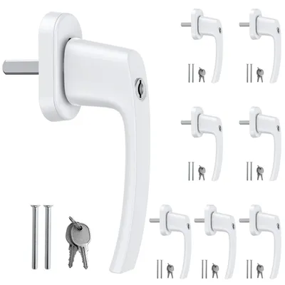 Productafbeelding van Omgoods - Set van 8 Lockable Aluminium Raamhandles