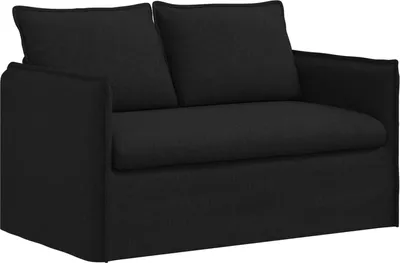 Zdjęcie produktu dla vidaXL Sofa czarna 136 x 82 x 85 cm Tkanina