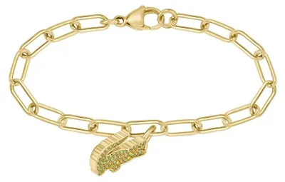 Produktbild von Vergoldetes Damenarmband mit farbigen Kristallen Krokodil 2040363