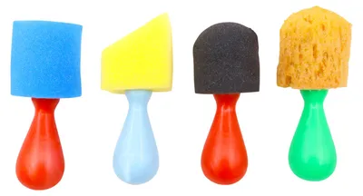 Produktbild von EDUPLAY 370172 Große Schwammtupfer 4er Set
