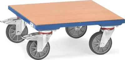 Produktbild von fetra Kistenroller - Holzboden, Ladefläche 500 x 500 mm