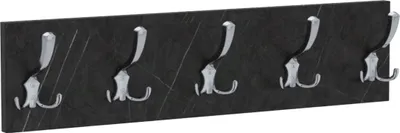 Obrázek produktu pro AKKE Stein Black Fosil Garderobenleiste horizontální malé háčky CHROM ŠxV: 60x15 cm