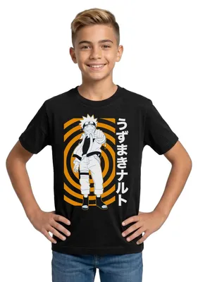Produktbild von Spreadshirt Naruto Cooles Design Mit Naruto Teenager T-Shirt, 134/146 (9-11 Jahre), Schwarz