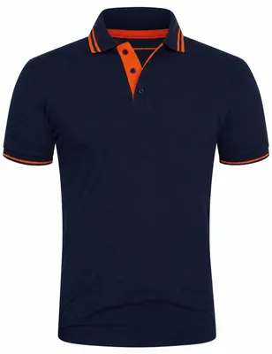 Produktbild von Rello & Reese Herren Poloshirt RRCOLIMA Herren Kurzarm Polo-Hemd T-Shirt in Piqué-Qualität