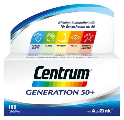 Produktbild von Centrum Generation 50+ Tabletten, 100 St. Tabletten