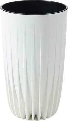 Produktbild von HowHomely Blumentopf Rund 51 cm Höhe, Pflanzkübel, Weiß Übertopf für garten balkon