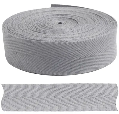 Zdjęcie produktu dla Tkanina w romby, 9 metrów x 22 mm / 80% bawełna i 20% poliester / jasnoszara