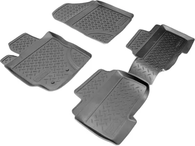 Zdjęcie produktu dla gumowe dywaniki podłogowe 3D do Toyota Yaris II | XP9 | 2005-2011 | idealne dopasowanie z obramowaniem