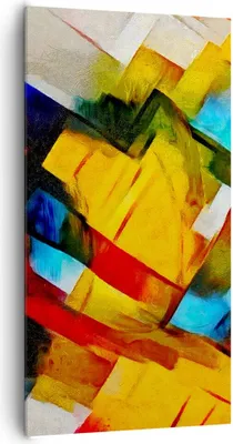 Produktbild von Bild auf Leinwand - Leinwandbild - Abstraktion modern - 65x120cm - Wand Bild - Wanddeko - Leinwanddruck - Bilder - Kunstdruck - Wanddekoration - Leinwand bilder - Wandkunst - PA65x120-3451