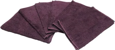 Produktbild von SANWOOD 6er Set Gästehandtücher Frottier in verschiedene Farben 100% Baumwolle , Farbe:Lila