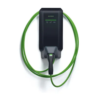 Productafbeelding van KEBA KeContact P40 laadpaal 11 kW, Type 2-laadkabel 6 m, MID, RFID, wifi, zwart