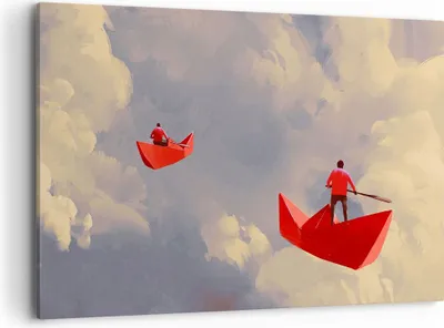 Produktbild von Bild auf Leinwand - Leinwandbild - Abstraktion modern - 100x70cm - Wand Bild - Wanddeko - Leinwanddruck - Bilder - Kunstdruck - Wanddekoration - Leinwand bilder - Wandkunst - AA100x70-3832