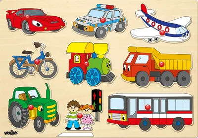 Zdjęcie produktu dla Puzzle na planszy - Środki transportu