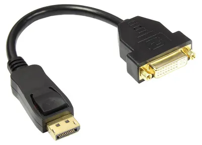 Obrázok produktu pre Alcasa DP-AD06, 0,2 m, DVI-I, DisplayPort, Samec, Samica, 1080p
