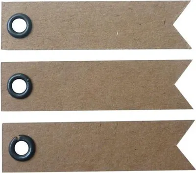 Produktbild von 140 Kraftetiketten 5 cm - Wimpel
