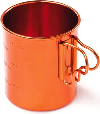 Produktbild von Bugaboo Cup ultraleichter Aluminiumbecher orange 414 ml mit Volumenskalierung