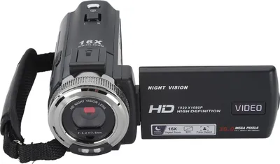 Obrázek produktu pro Videokamera, Full HD 1080P, 30 MP, digitální záznamník, 3,0" TFT LCD displej, 16x zoom, infračervené noční vidění s doplňkovým světlem