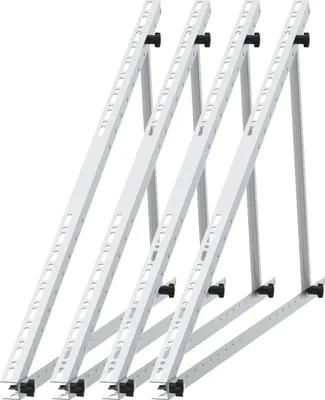 Produktbild von 4 x 114cm Solarpanel Halterung Balkonkraftwerk Halterung Solarhalterung für 2 Solarmodul PV Photovoltaik Aufständerung