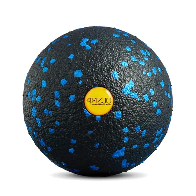 Produktbild von 4FIZJO Massageball EPP 8 cm, Triggerpunkt, Muskelentspannung, Faszienmassage, punktuelle Selbstmassage, schwarz-blau