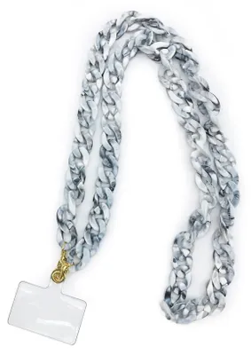Produktbild von WONDEE Belyo Kordelzug Universal Seil zum Aufhängen, Handyhülle, Grau-Veined