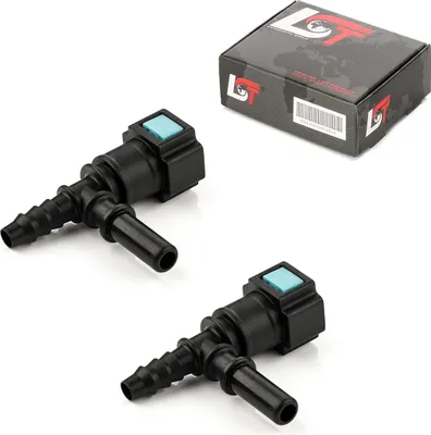 Produktbild von 2x Schnellverschluss Kraftstoffleitung T-Stück 7,89x6mm für CITROEN PEUGEOT