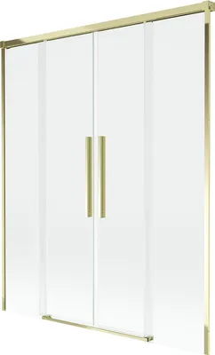 Immagine prodotto di Mexen Rox paratia vasca da bagno con 2 ante scorrevoli 140 x 150 cm, trasparente, oro - 8C9-140-002-50-00
