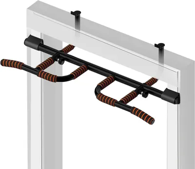Produktbild von Zugstange für Türrahmen – Klimmzugstange – Heimfitness, Krafttraining – Keine Installation erforderlich – 65-92 cm – Schwarz