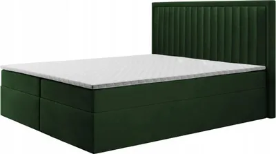 Produktbild von Boxspringbett RIKO , Topper Federkern , 140 x 200 cm , ( Gruen - Kronos 14 )